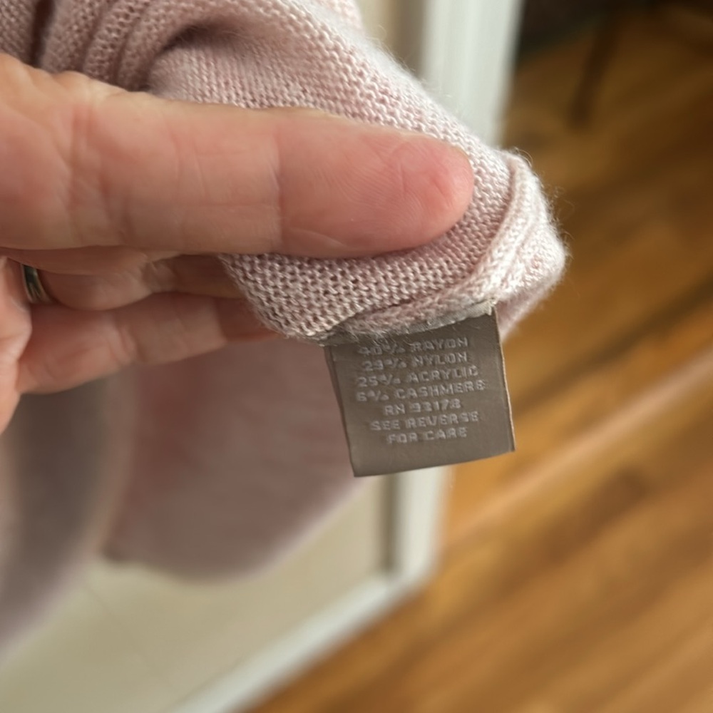 Joan Vass Button Back Sweater - Picture 4 of 5